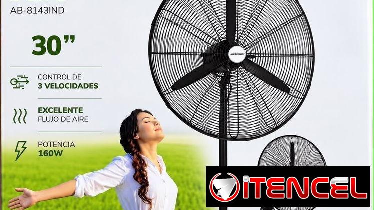 *Ventilador Industrial* de 30″ y 160  wats tiene 3 velocidades 🌬️