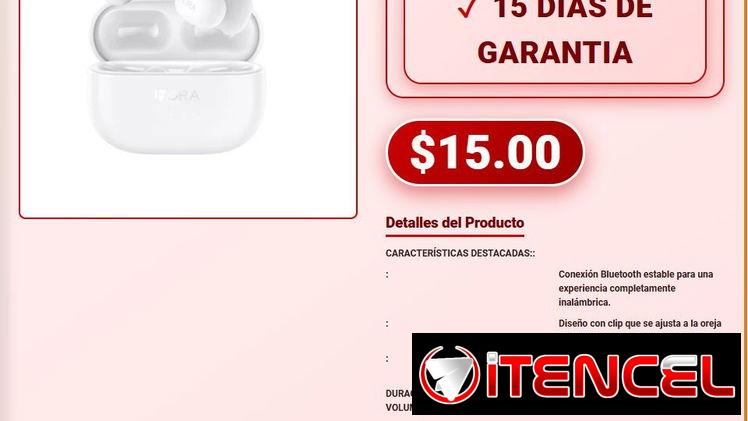 Audífonos Deportivos AUT210 1Hora con Conexión Bluetooth Estable VPT-0032
