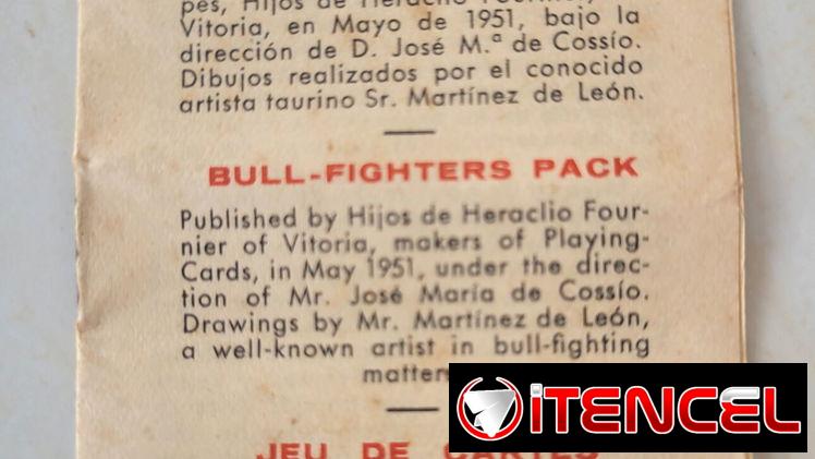 1951: Barajas Taurinas Vintage (2 Juegos) – Tel: 5358 0956 – Vedado