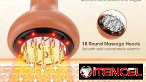Masajeador Corporal 4 en 1 🔥 Calor + 💆♀️ Masaje + 🔴 Luz Roja + ⚡ Microcorriente EMS
