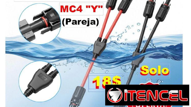 PANELES SOLARES MC4 “Y” CONETORES (Pareja)