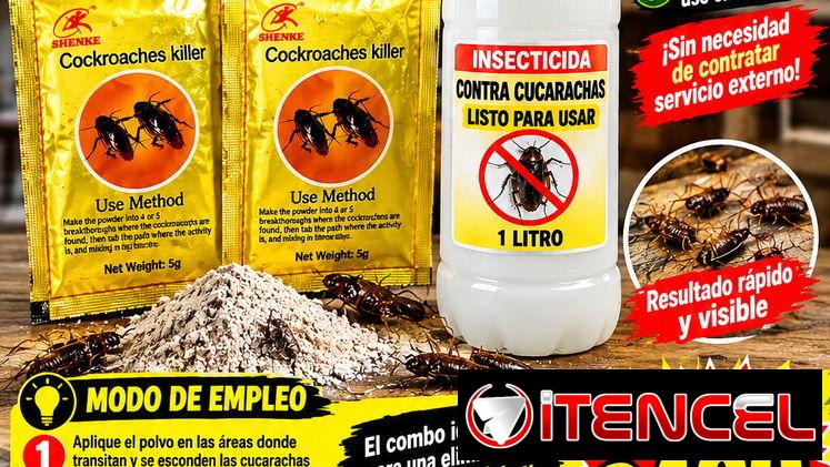 Veneno para Cucarachas paquetes en Polvo. Combo para Alta infectacion