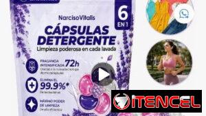 Cápsulas de Detergente 5 en 1, blister con 20.capsulas aromas lavanda y fresca.