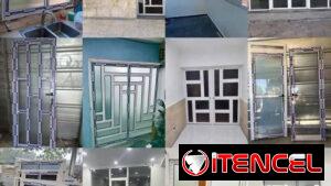 closes con marqueteria de aluminio y cristal