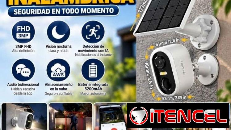 CÁMARA DE SEGURIDAD SOLAR INALÁMBRICA LAXIHUB
