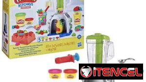 Hasbro Play-Doh Kitchen Creations Swirlin Smoothies Blender Playset 5 Cans 198 g 7 oz