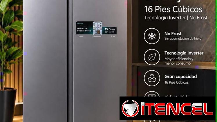 Refrigerador Hisense Side by Side 16 Pies en 880 usd