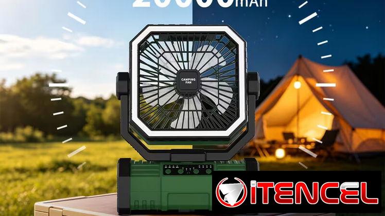 Ventilador Recargable 20000mah con BT para musica