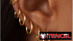 aretes de aro (hipoalergénicos)