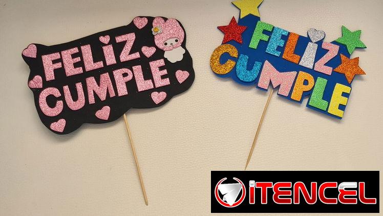 Topper para cumpleaños
