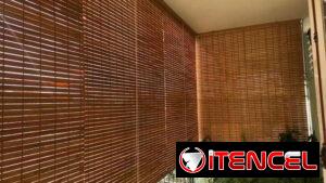 Cortinas de madera tropicales