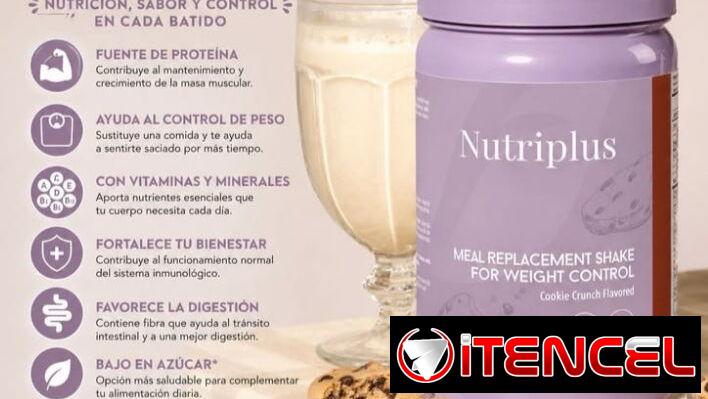 Batido de Proteínas NUTRIPLUS 728g 🌟Nutrición completa y apoyo del control de peso🌟 Sabor Caramelo 🍬
