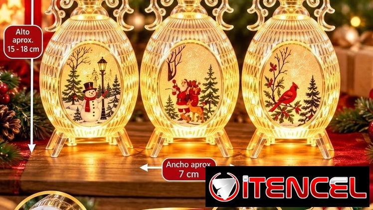 Set de 3 farolitos o adornos navideños (g2)