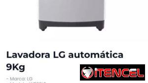 Lavadora LG automática de 9Kg sellado Garantía