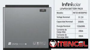 BATERIA INFINISOLAR LIFEPO4* *Modelo* INF20-48300PRO 51.2V*300Ah