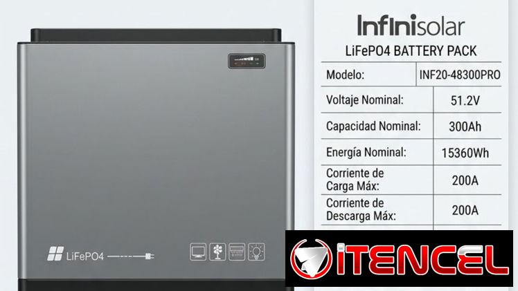 BATERIA INFINISOLAR LIFEPO4* *Modelo* INF20-48300PRO 51.2V*300Ah