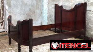 ⚜️ Cama imperial antigua restaurada • Entrega incluida 🚛