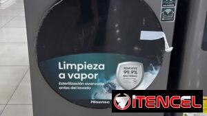 Lavadora secadora al vapor hisense 15kg inverter