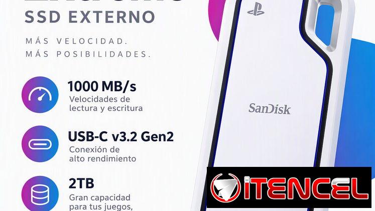 💾 SSD Externo SanDisk Extreme 2TB USB-C v3.2 Gen2 | Hasta 1000 MB/s | 320 USD