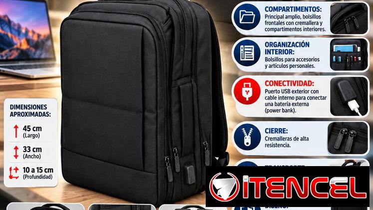 🎒 MOCHILA 🎒 PARA LAPTOP NEGRA SJL312. TENEMOS SERVICIO DE ENTREGA, FACTURA Y GARANTÍA. 📲 54833699