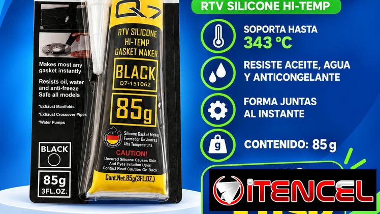 Silicona de alta temperatura negra 85 g . Damos factura, aceptamos transferencia. Mensajeria por costo adicional. — foto 2