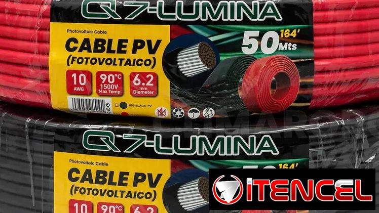 Rollo de cable PV Fotovoltaico Q7-Lumina de calibre 10 AWG*