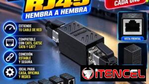 ACOPLADOR RJ45 HEMBRA A HEMBRA