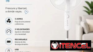 Ventilador Recargable MILEXUS 16"