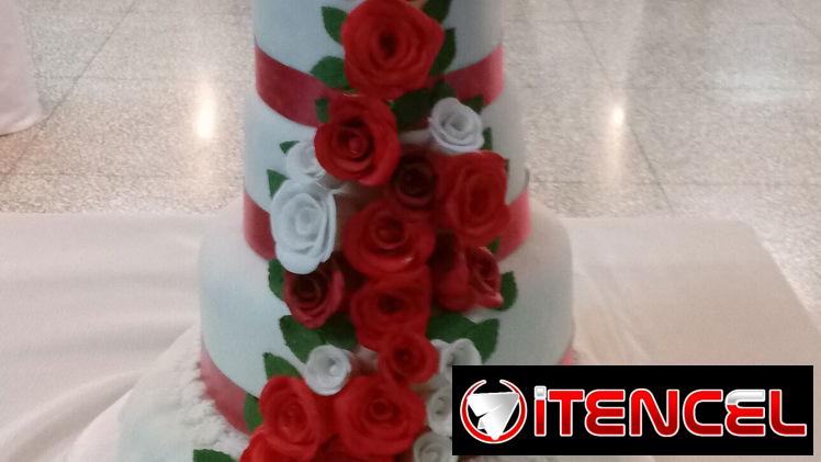 CAKES PARA BODAS PRECIOSOS CAKES DE MERENGUE Y DE FONDANT CON FLORES COMESTIBLES — foto 4