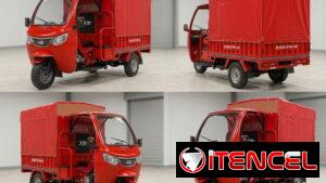 Triciclo de carga triciclo de combustión alquiler transporte rápido y seguro mudanza mercancía