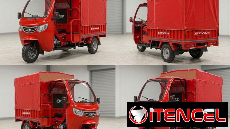Triciclo de carga triciclo de combustión alquiler transporte rápido y seguro mudanza mercancía — foto 1