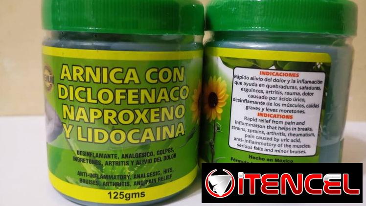 Árnica Diclofenaco Naproxeno Lidocaina