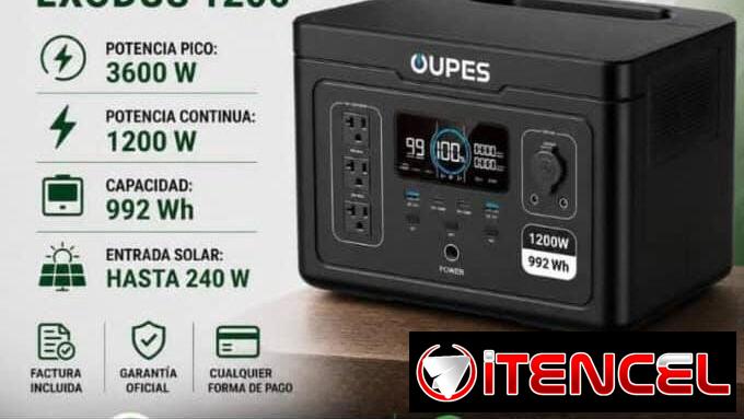 ⚡Oupes Exodus 1200w y pico 3600w *Capacidad 🔋 992Wh