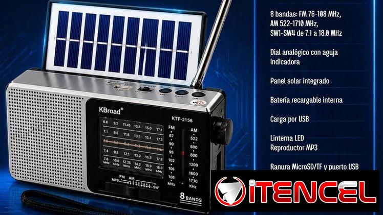 Radio Multibandas con Bluetooth y Linterna