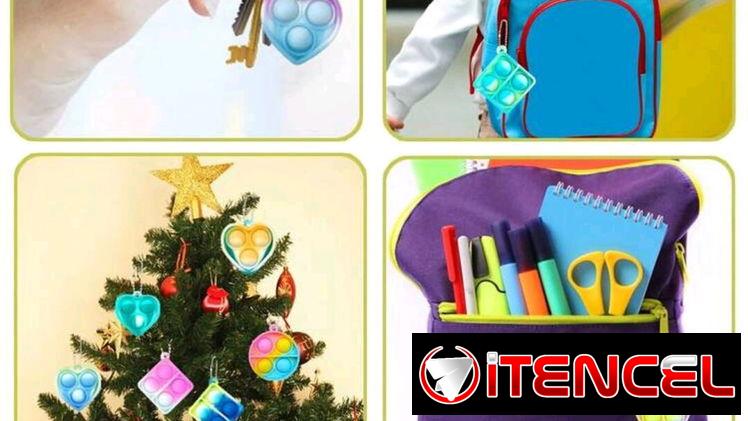 Llaveros Fidget Pop y con etiqueta 📛