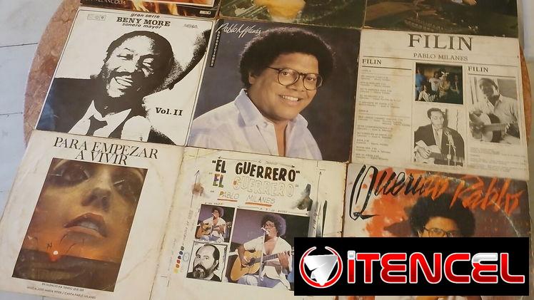 Discos LP de vinilo, música variada.