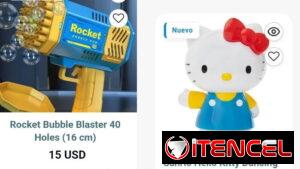 Juguetes pokemon trading rocket bubble sario hello kity