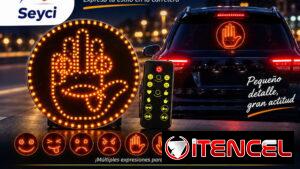 Luz LED de Emoticonos y Gestos para Ventana Trasera de Auto