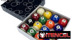 JUEGO COMPLETO DE BOLAS DE BILLAR ¨HONGJIE¨ DE 2-1/16 "(52,4mm)(BOLAS DE ENTRENAMIENTO Y PARA MESAS CHICAS)