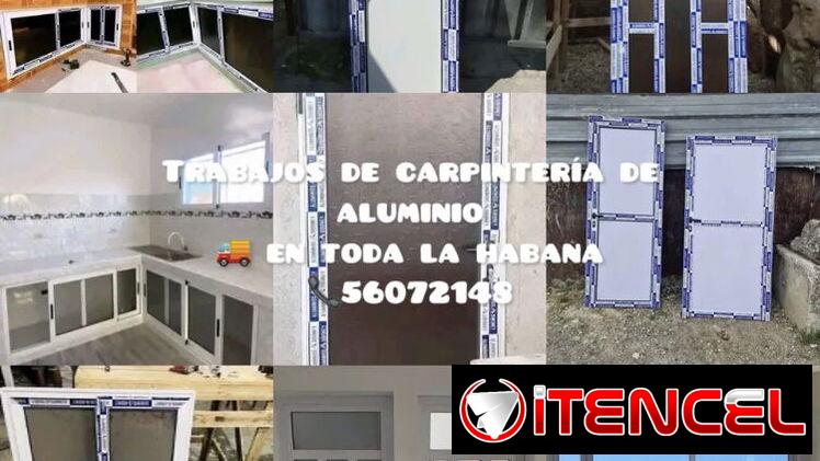 Se realizan trabajos de carpintería de aluminio,Puertas, ventanas y bajo de meseta