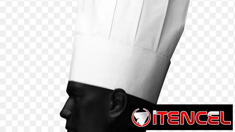 Gorro blanco para cocinero o chef