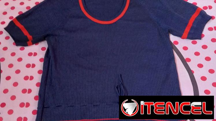 Shor  de mujer. Azul  claro. Talla M y pulove  de mujer.