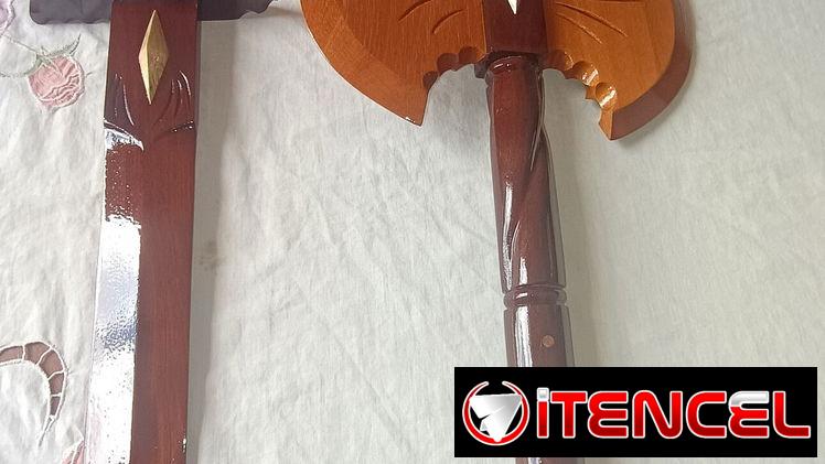 Artículos de artesanía, juego armas para Shango espada y hacha — foto 2