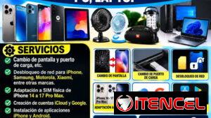 TÉCNICO EN REPARACIÓN DE TELEFONOS Y TABLET, VETILADORES, BOSINAS YLAMPARAS RECARGABLE, PC, LAPTOP  🚨🚨SERVICIOS🚨🚨🚨C