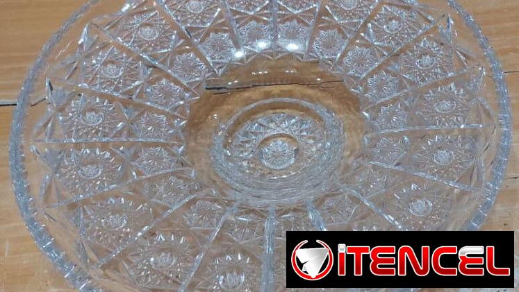 Frutero centro de mesa vintage años 50 con pie — foto 2