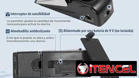 Alarma para puerta tipo cuña  alta gama
