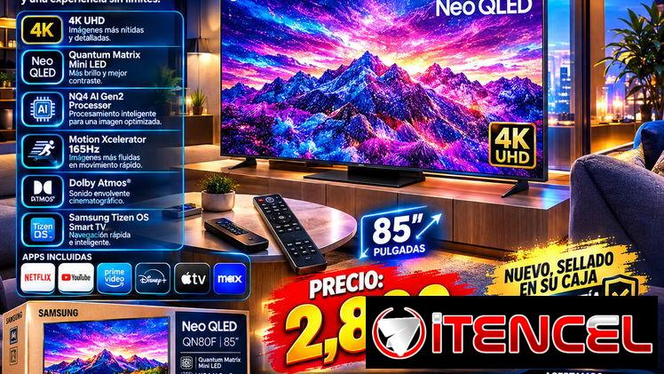 SAMSUNG NEO QLED 85” 4K 2026 📺🔥 ✨ Samsung Neo QLED QN80F Series — 85”📲53321047 — foto 1