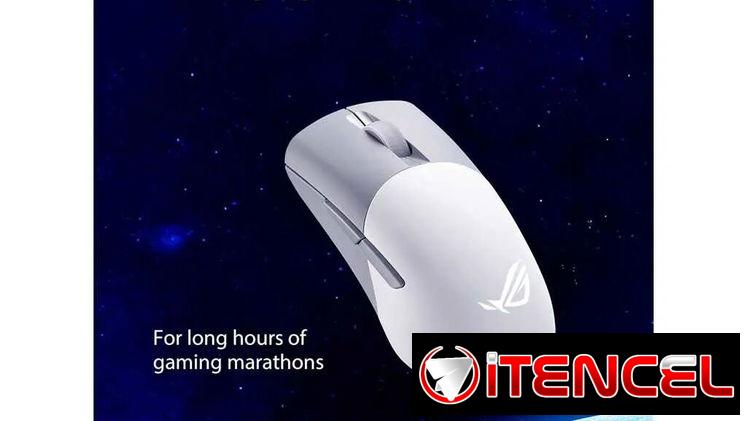 Mouse Asus ROG Keris Wireless Aimpoint White — foto 4