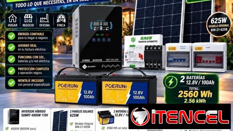 Inversor SUMRY 4000W -110V MONTAJE INCLUIDO Precio 2620 USD