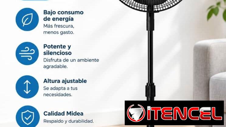 Ventilador de pedestal 16" Midea